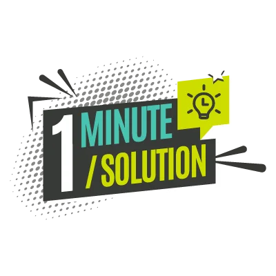 1 min 1 solution